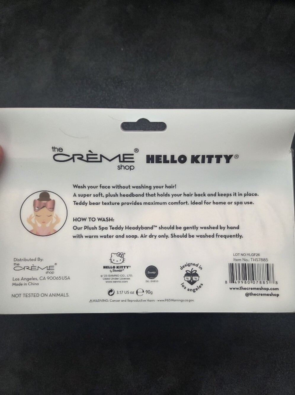 The Creme Shop Hello Kitty Pink Bow Spa Headband - Picture 2 of 2